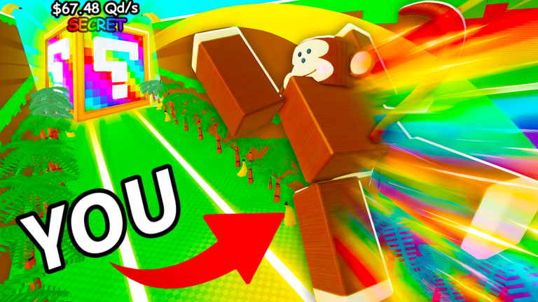 Monkey training and progression in Be Monkey For Brainrots